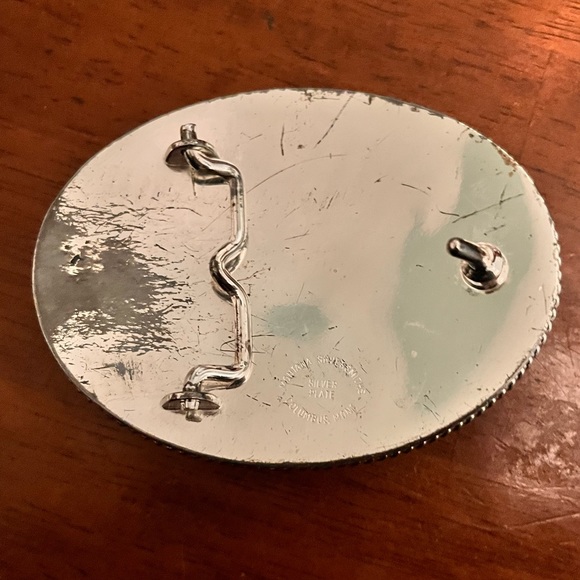 Montana Silversmiths - Silver Plated Belt Buckle - Made In USA - - Picture 2 of 4